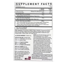 Extenze 30 count Original tablets box back panel supplement facts