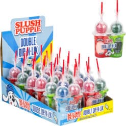 SLUSH PUPPiE Double Dip-N-Lik display with eaches shown.