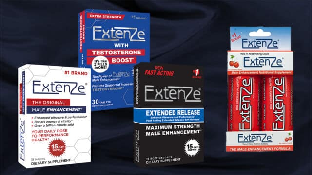 Extenze product lineup for Blog